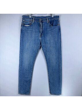 Levis 512 Slim Taper Skinny Jeans High Rise Mens W38 L32 Medium Wash Blue